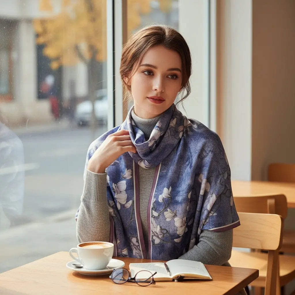 Foulard Soie - SHIZUKA - Coeur de Foulard