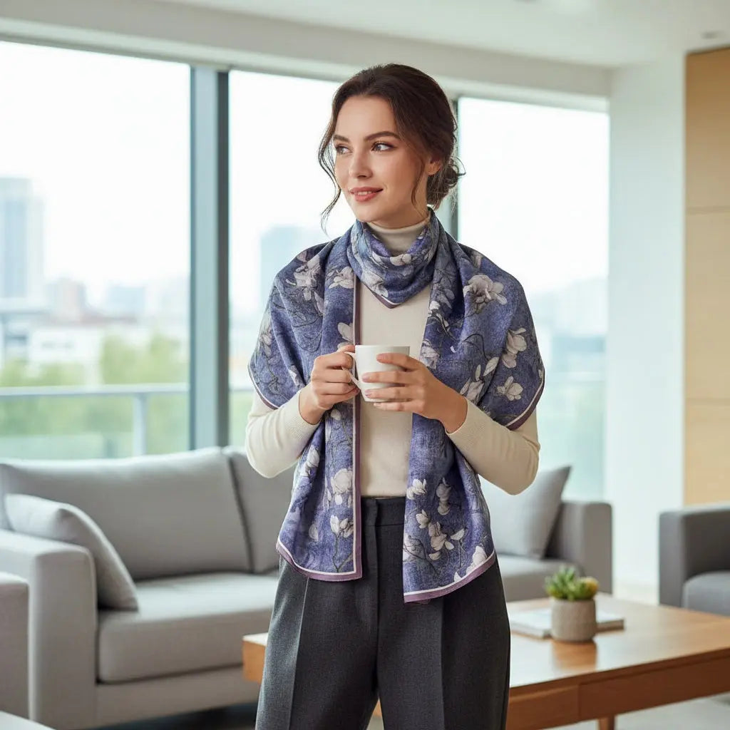 Foulard Soie - SHIZUKA - Coeur de Foulard