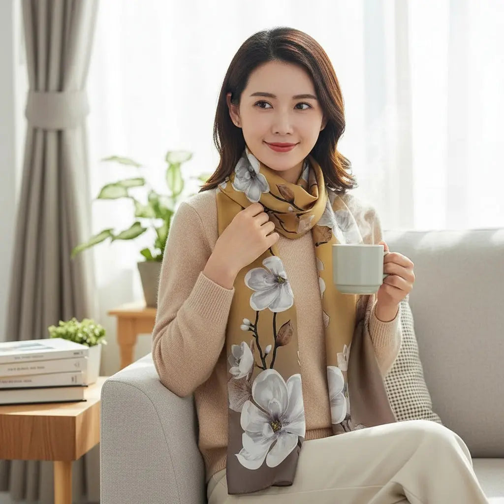 Foulard Soie - YOKO - Coeur de Foulard