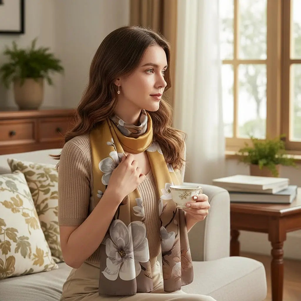Foulard Soie - YOKO - Coeur de Foulard