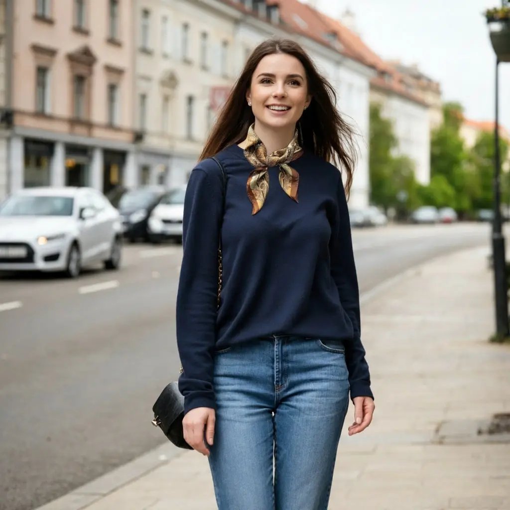 Foulard carré CAMILA - Coeur de Foulard