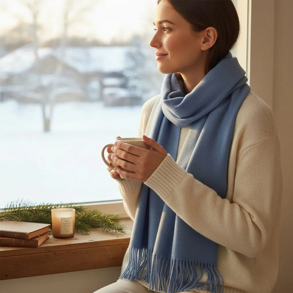 Grande écharpe femme GUNN - Coeur de Foulard