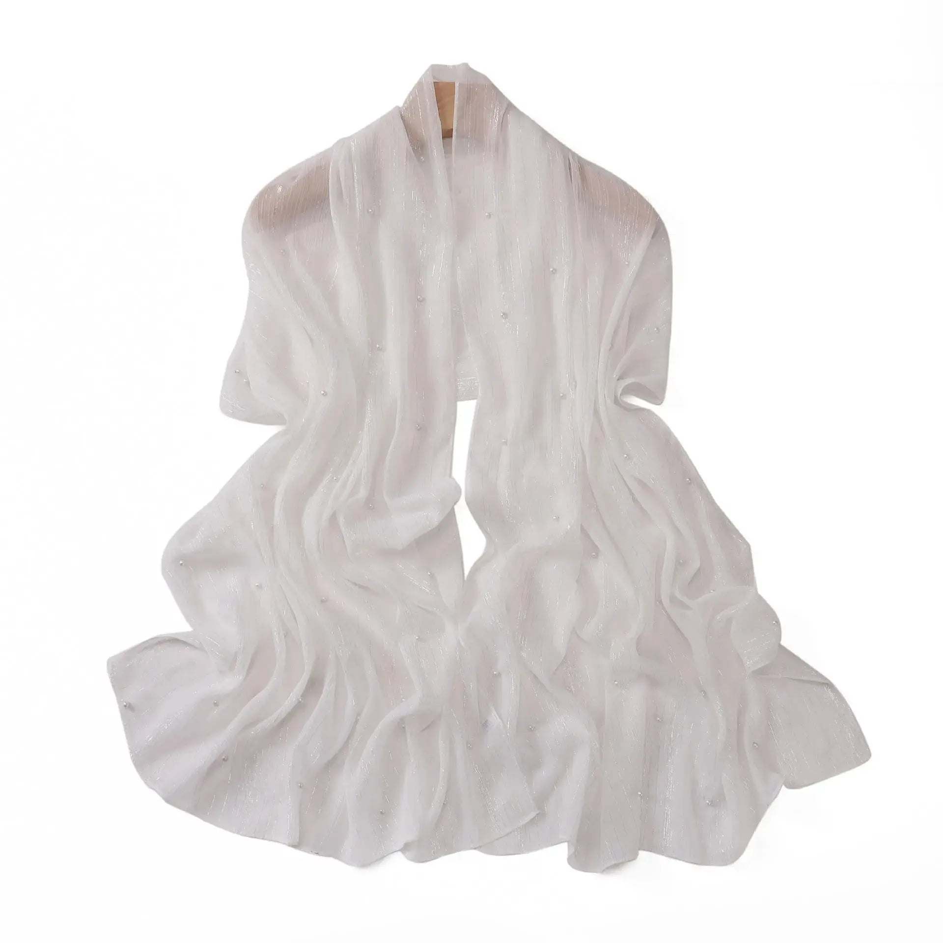 Hijab blanc - GHOFRANE - Coeur de Foulard