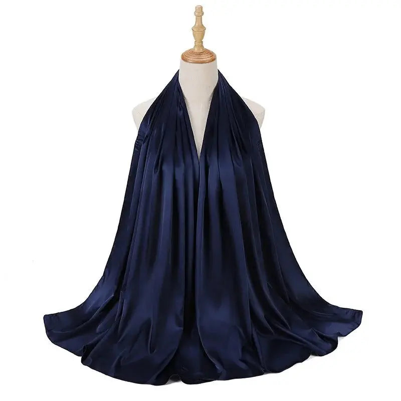 Hijab bleu marine - EMNA - Coeur de Foulard