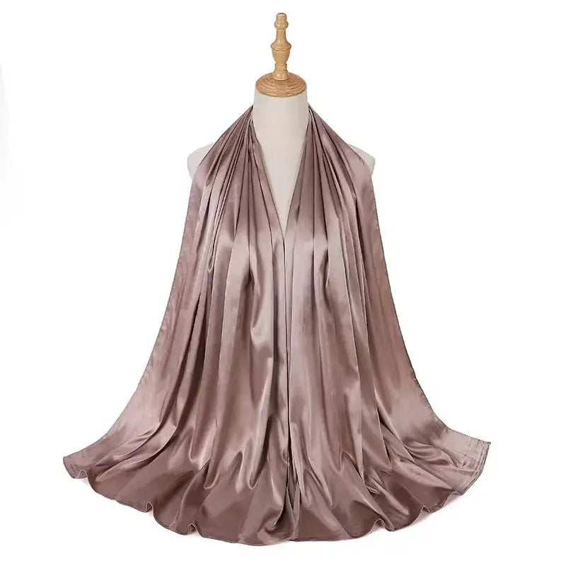 Hijab marron kaki - DOUAA - Coeur de Foulard