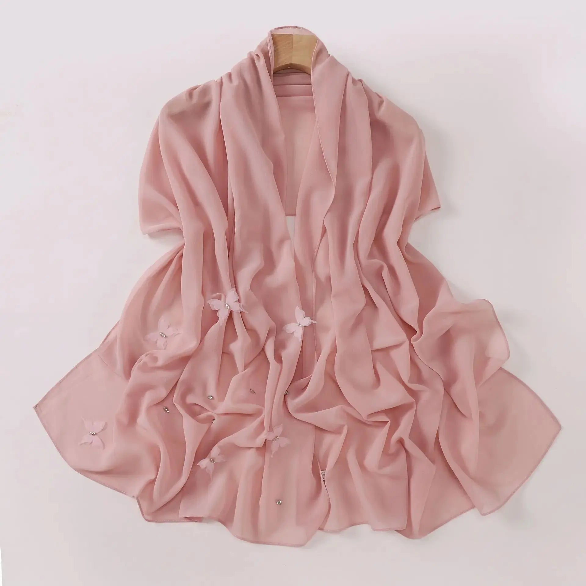 Hijab rose - ARWA - Coeur de Foulard