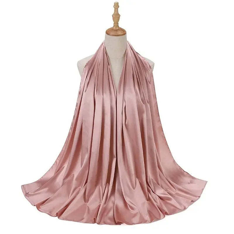 Hijab rose neigeux - CHAMS - Coeur de Foulard