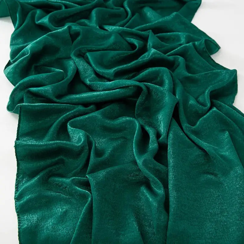 Hijab vert foncé - AMANI - Coeur de Foulard