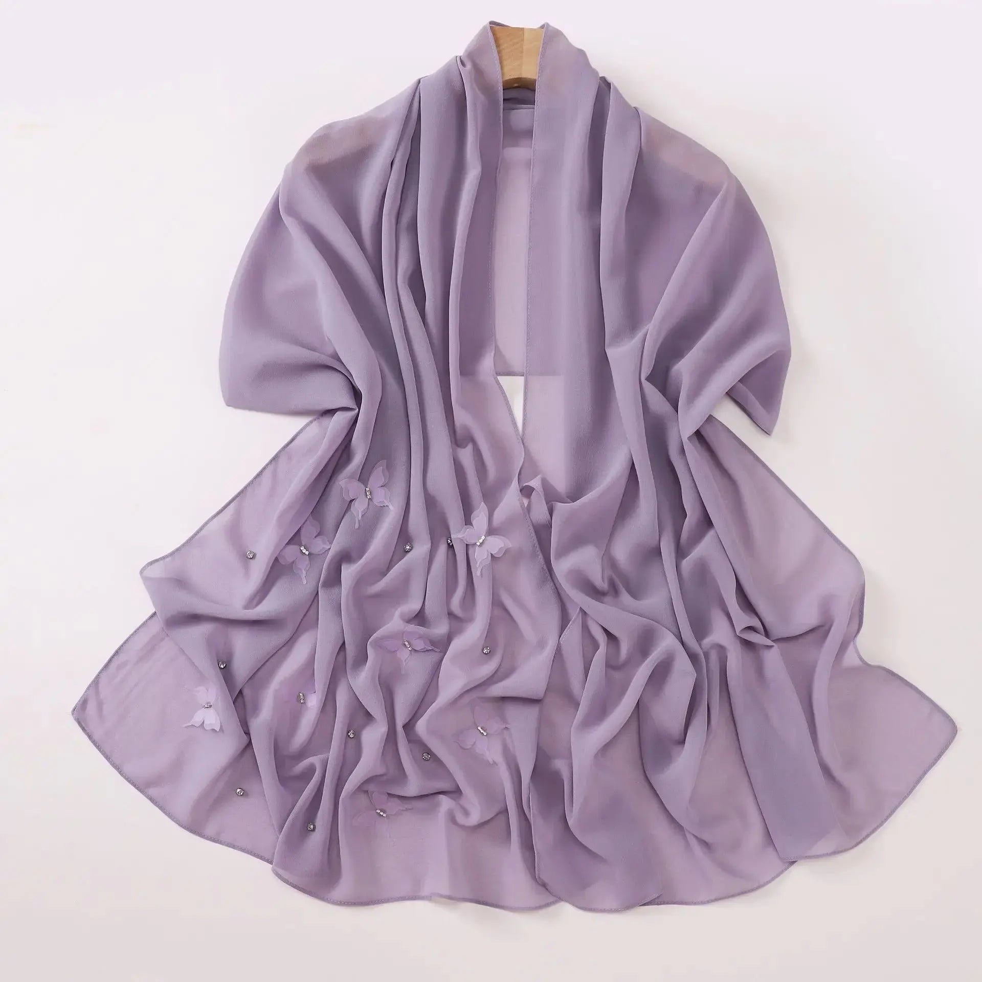 Hijab violet - ASSIA - Coeur de Foulard