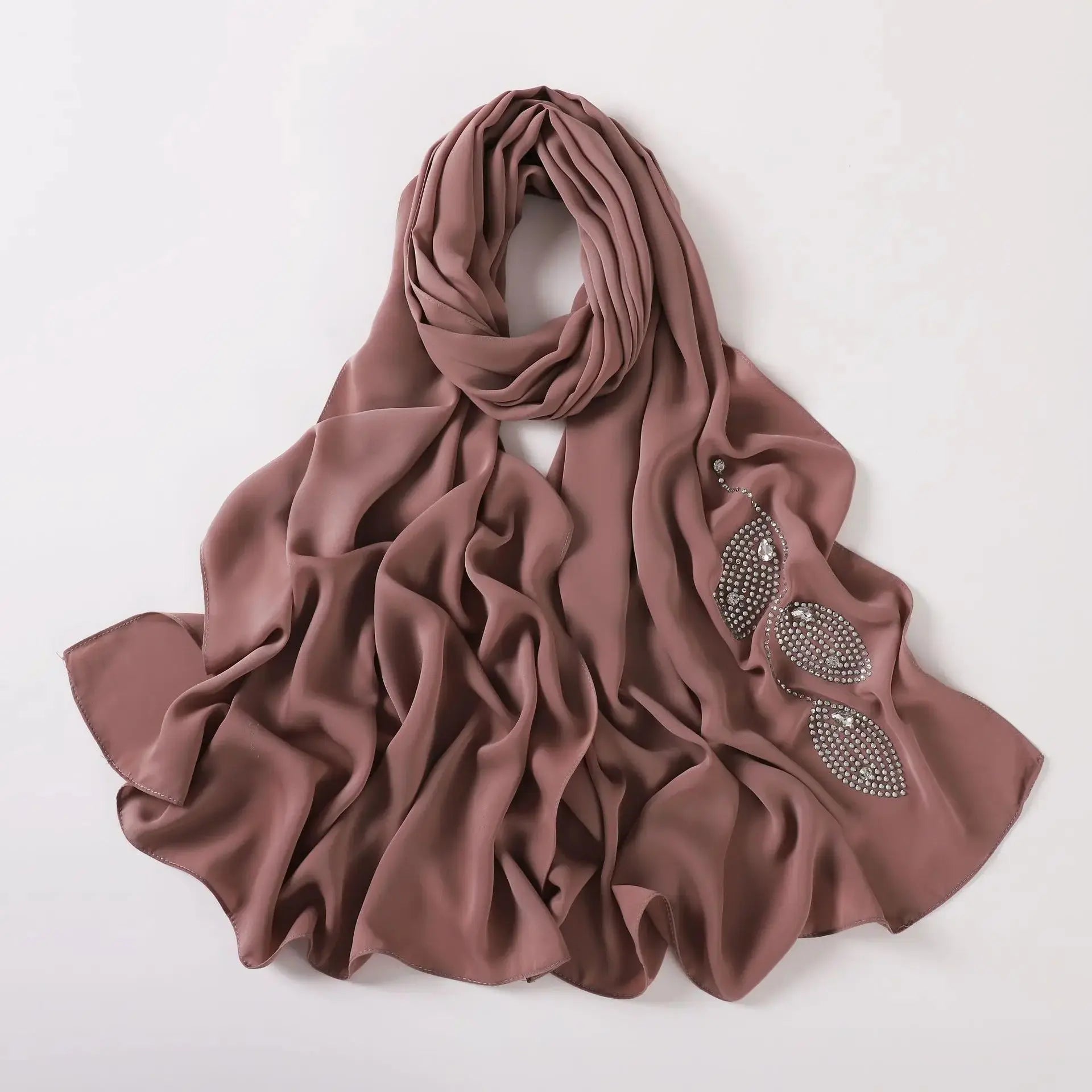 Hijab violet pourpre - BATOUL - Coeur de Foulard