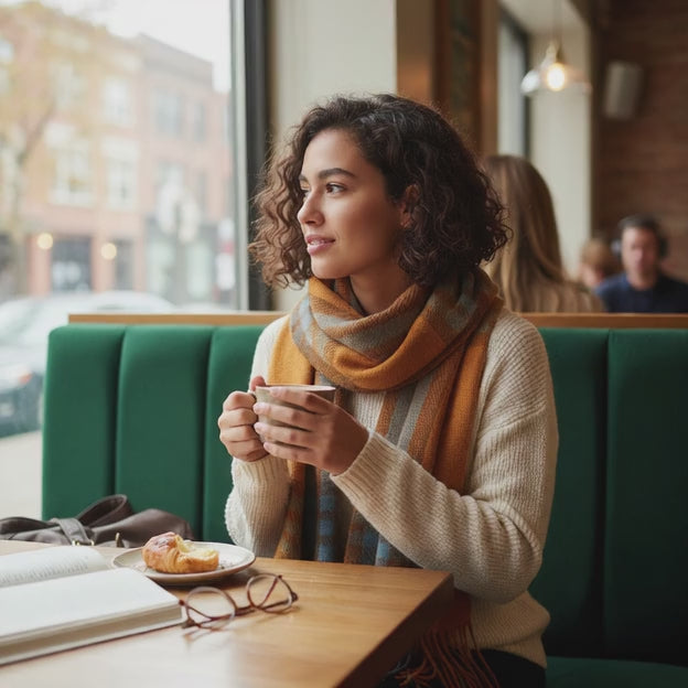 Echarpe en cachemire ANTOINETTE - Coeur de Foulard