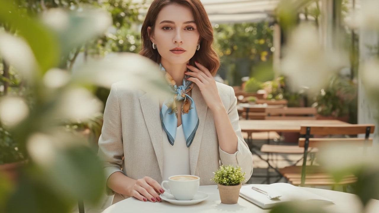 Carré de Soie - HIKARI - Coeur de Foulard