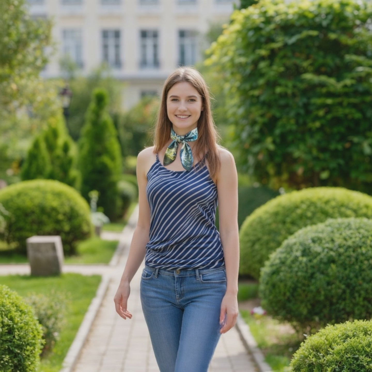 Carré de Soie - ELISE - Coeur de Foulard