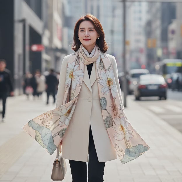 Foulard Soie - ANISA - Coeur de Foulard
