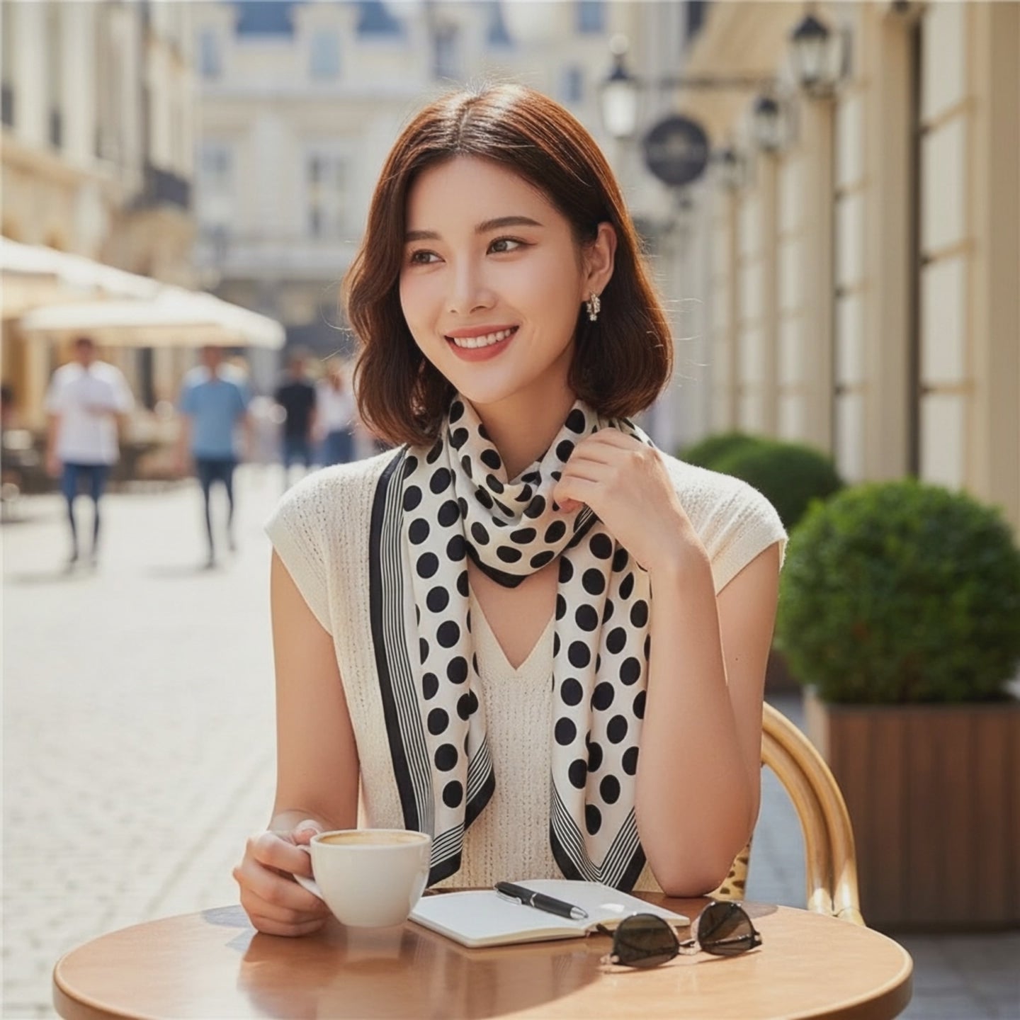 Carré Soie - DARYA - Coeur de Foulard