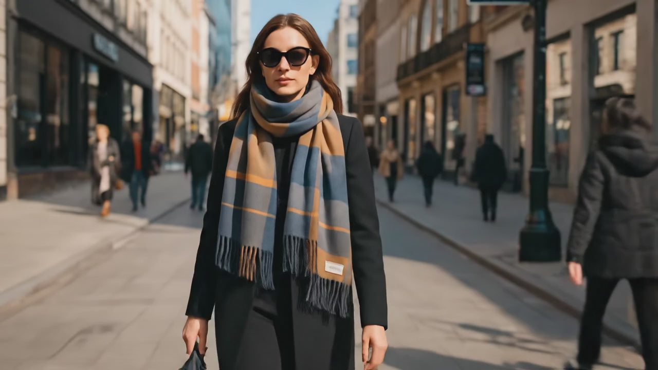 Echarpe en cachemire ARIANNE - Coeur de Foulard