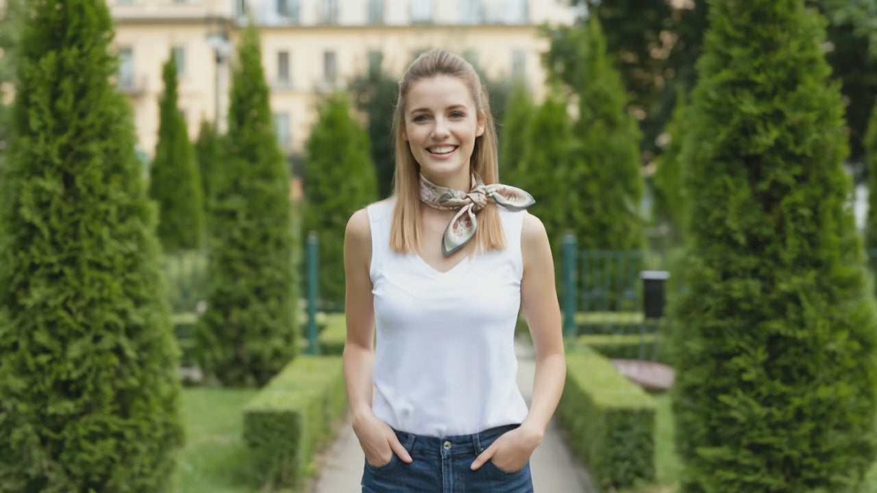 Carré de Soie - EBBA - Coeur de Foulard