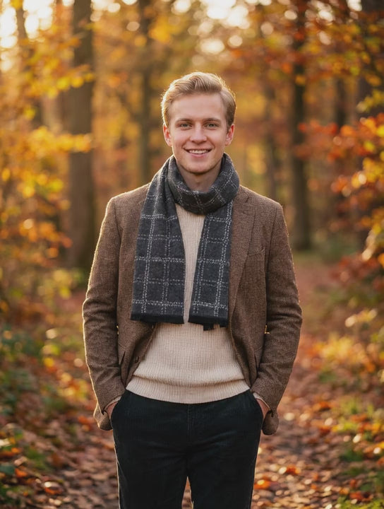 Echarpe homme HJALMAR - Coeur de Foulard