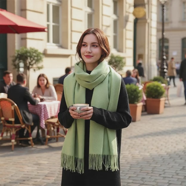 Echarpe cachemire VIOLETTE - Coeur de Foulard