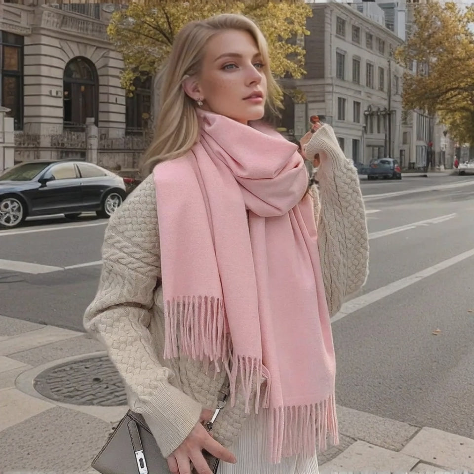 Echarpe femme luxe ASTRID - Coeur de Foulard
