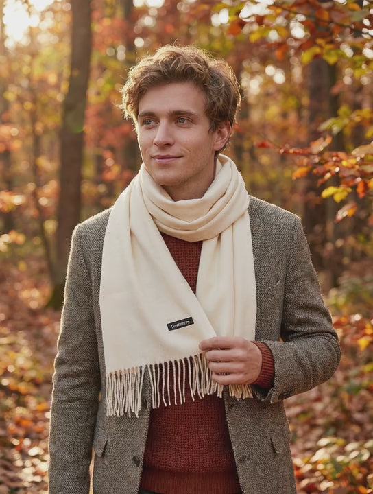 Echarpe cachemire homme HUNTER  - Coeur de Foulard