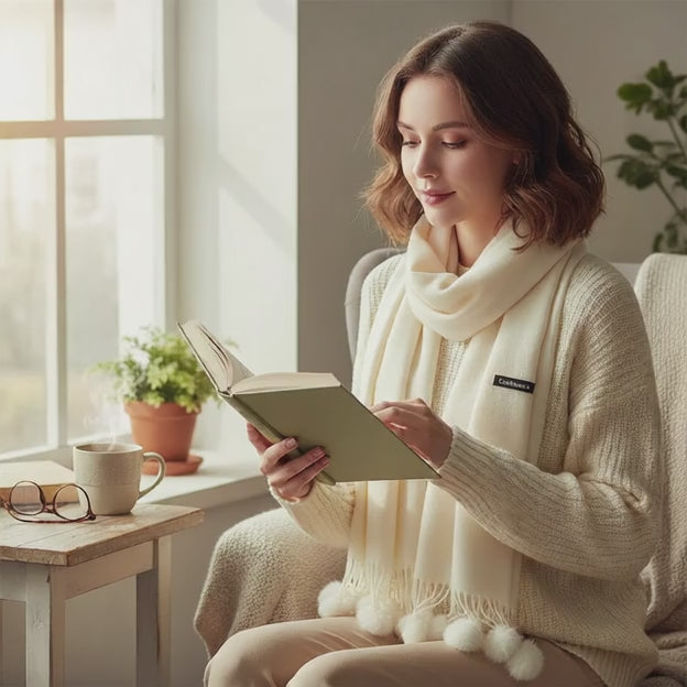 Echarpe en cachemire ALPHONSINE - Coeur de Foulard