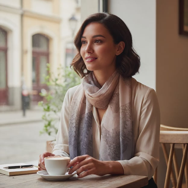 Foulard Soie - HARUKA - Coeur de Foulard