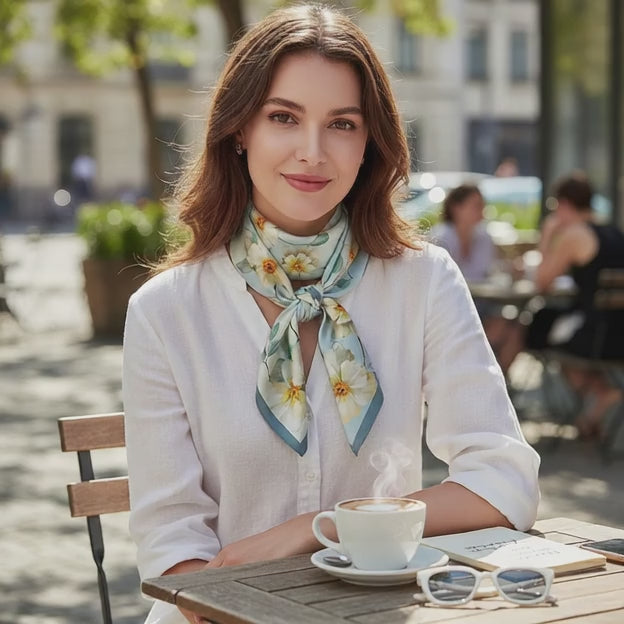 Carré de Soie - IKUKO - Coeur de Foulard