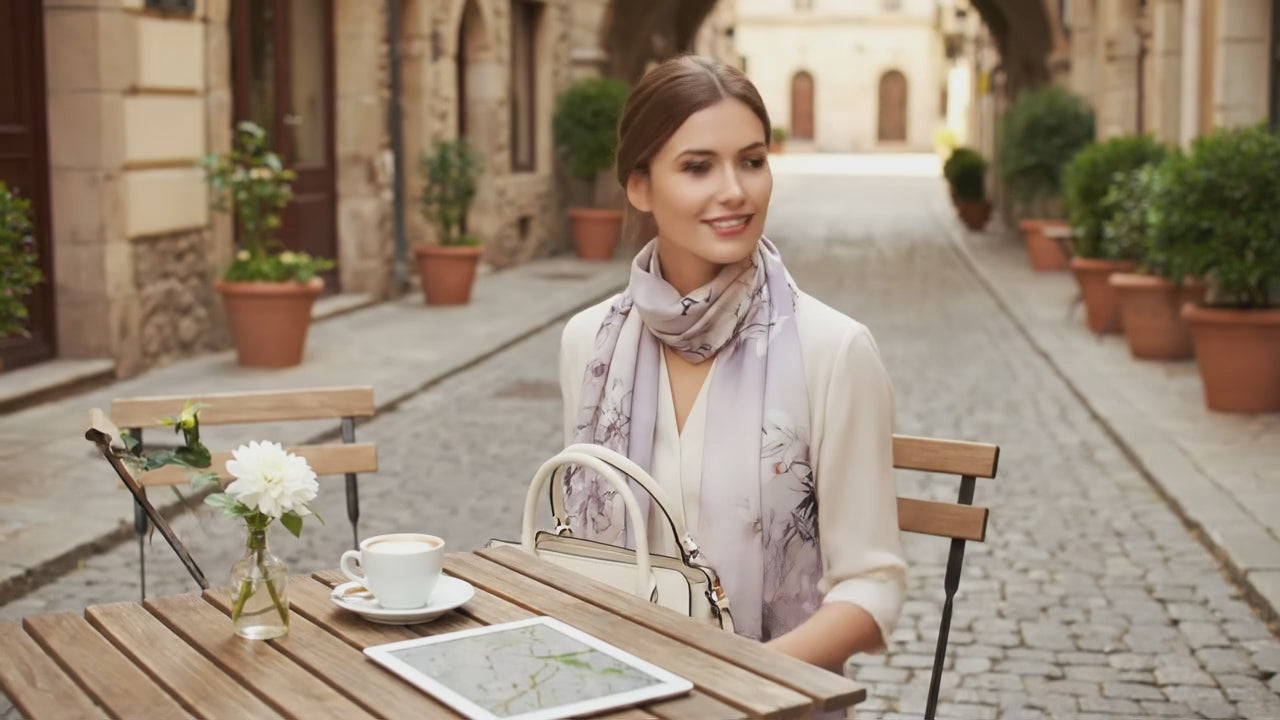 Foulard Soie Femme - MICAELA Coeur de Foulard
