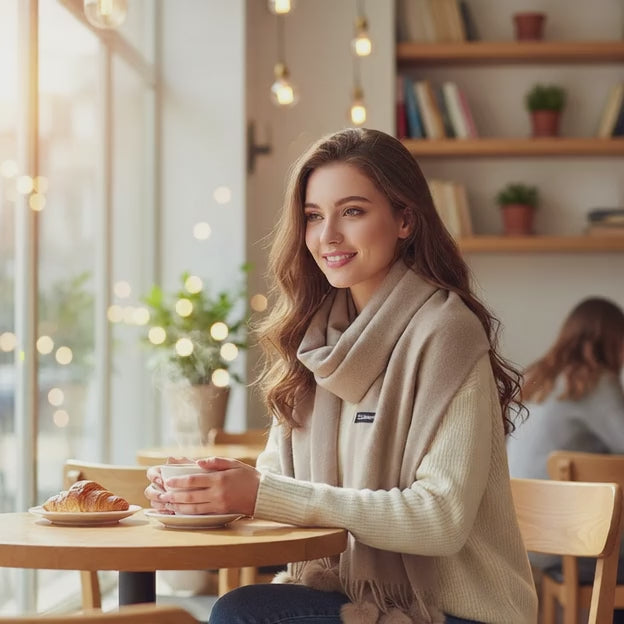 Echarpe en cachemire SHANA - Coeur de Foulard