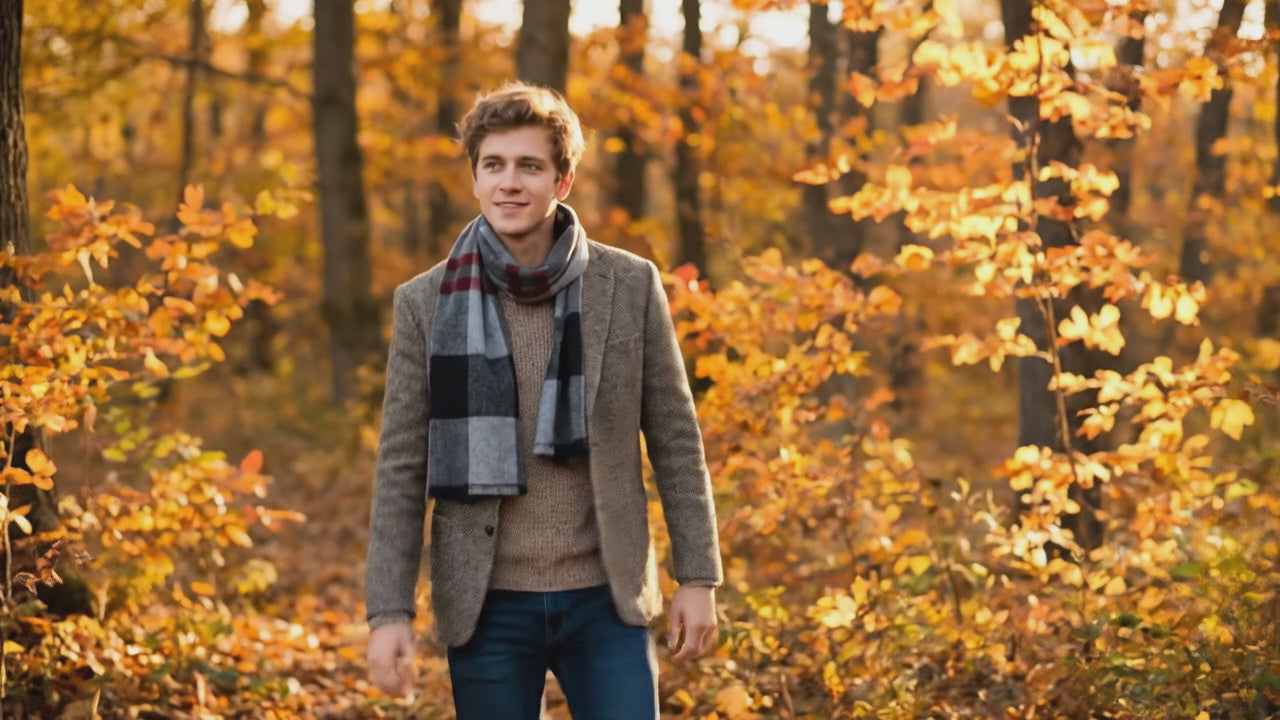 Echarpe homme ALFSIGR - Coeur de Foulard