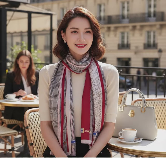 Foulard Soie Femme - FRANCISCA Coeur de Foulard