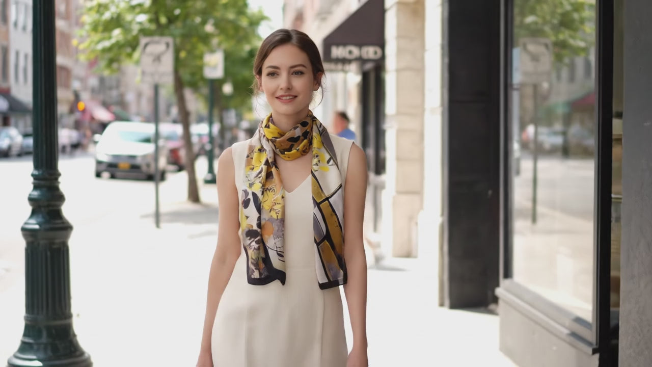 Foulard Soie Femme - MARIA - Coeur de Foulard