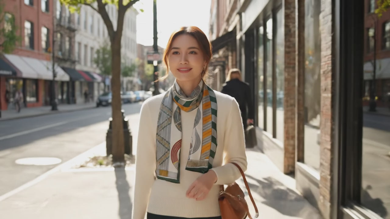 Foulard Soie - CHAEWON - Coeur de Foulard