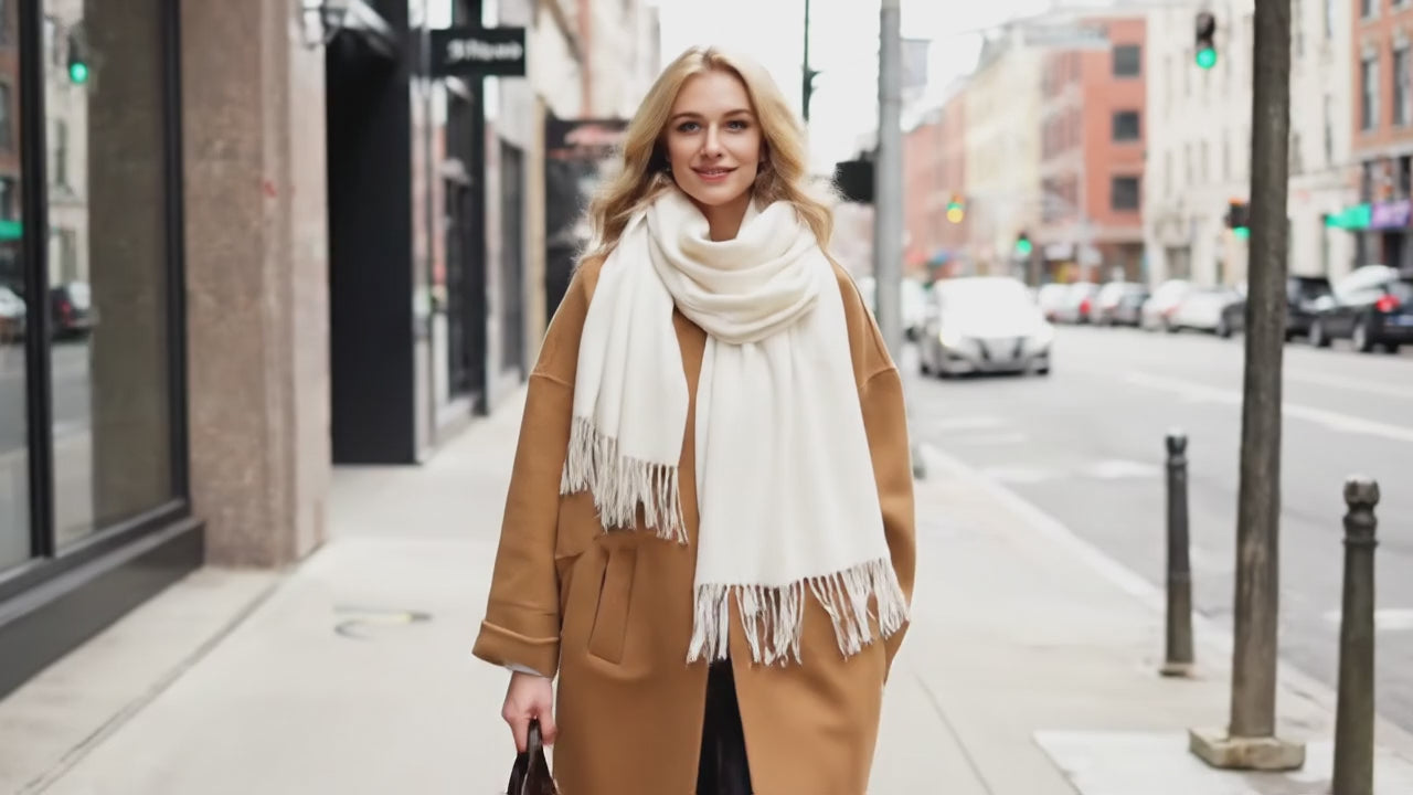 Echarpe femme luxe ANNIKA - Coeur de Foulard