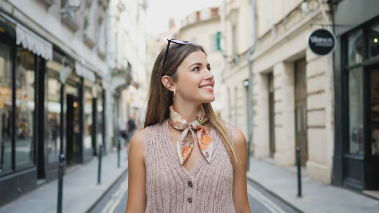 Carré de Soie - JISOO - Coeur de Foulard