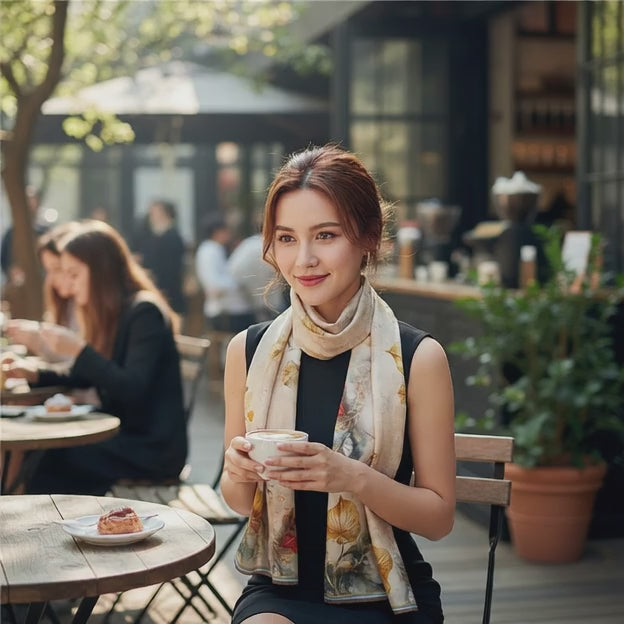 Foulard Soie - JITSUKO - Coeur de Foulard