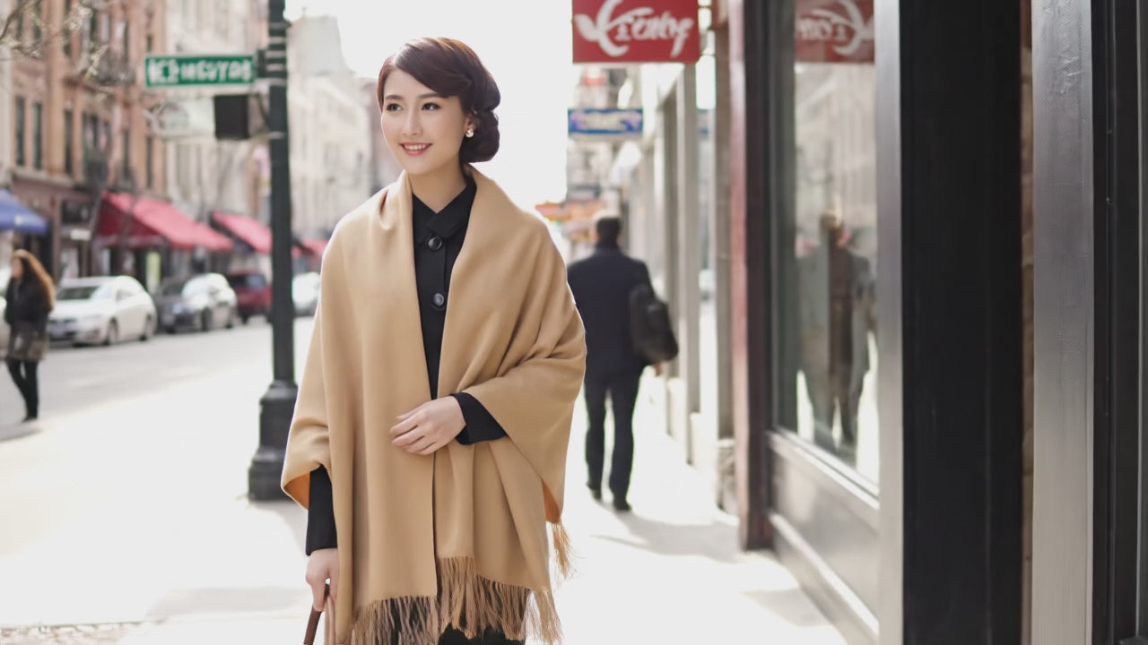 Echarpe femme laine KRISTIN - Coeur de Foulard