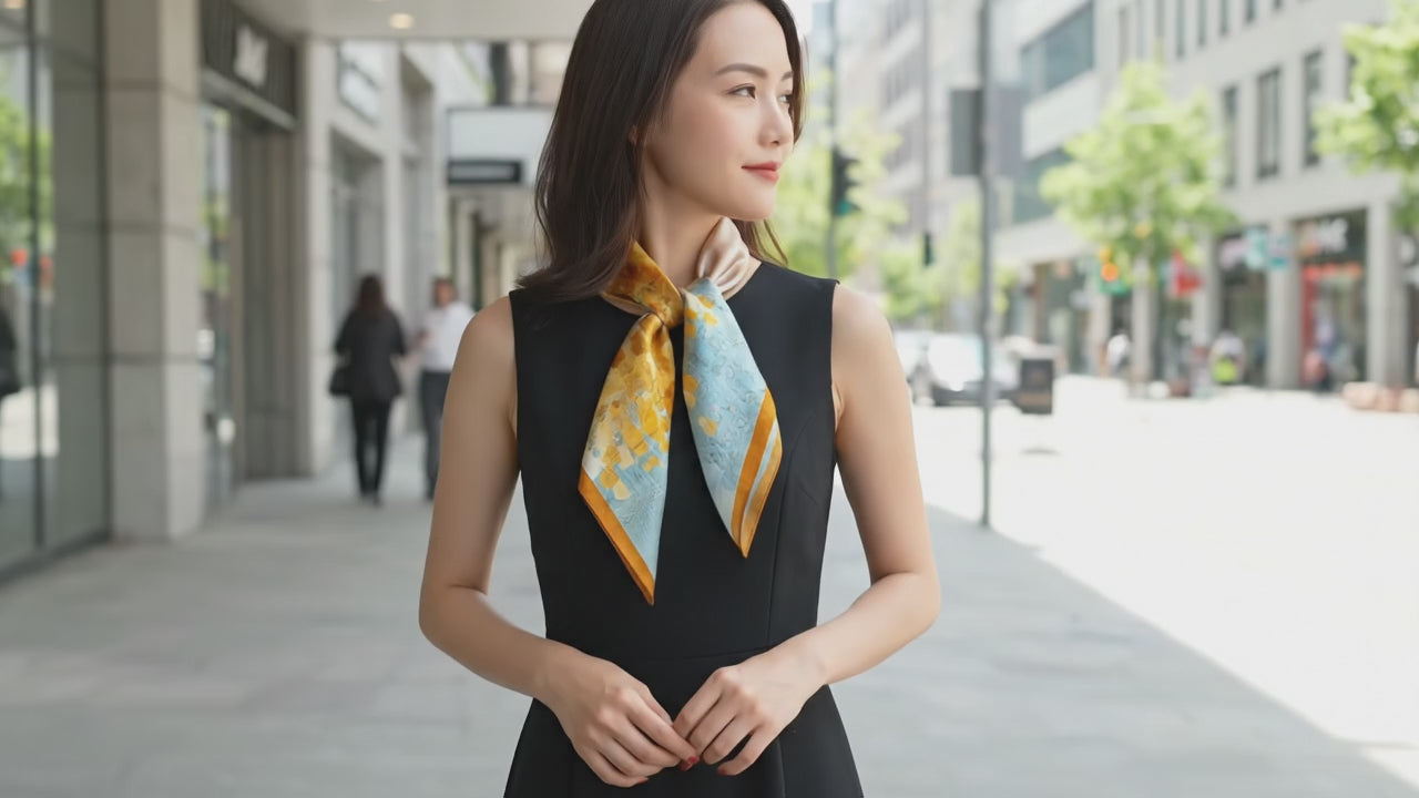 Carré de Soie - GEUN - Coeur de Foulard