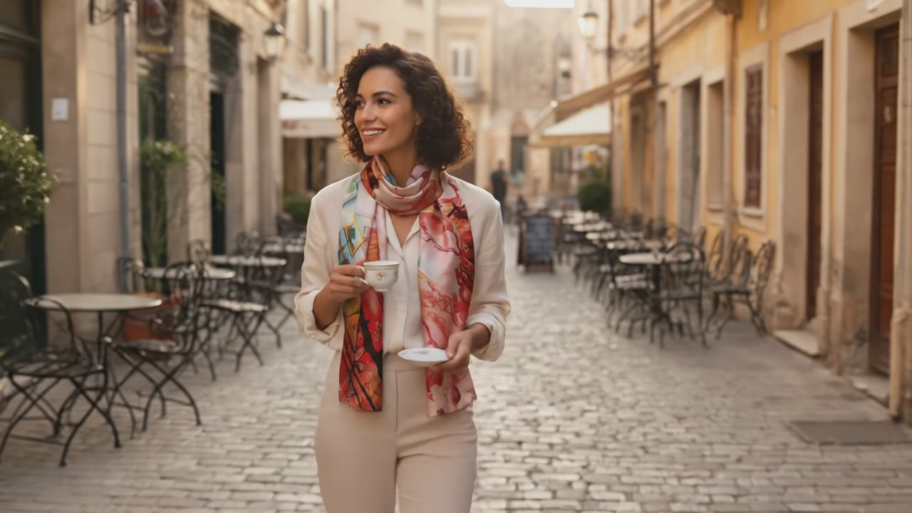 Foulard Soie - MINAMI - Coeur de Foulard