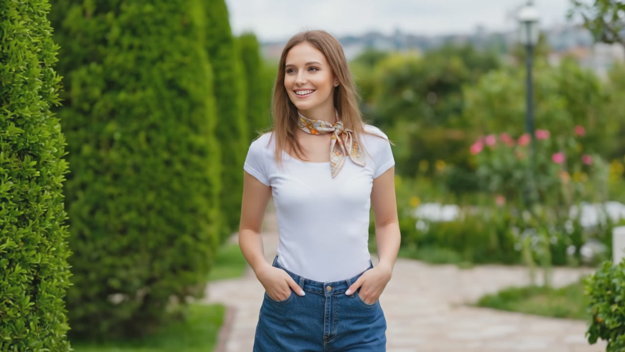 Carré de Soie - DAGNY - Coeur de Foulard