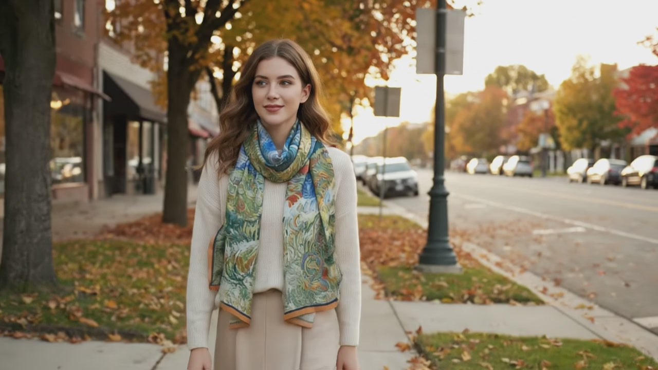 Foulard Soie Femme - FERNANDA - Coeur de Foulard
