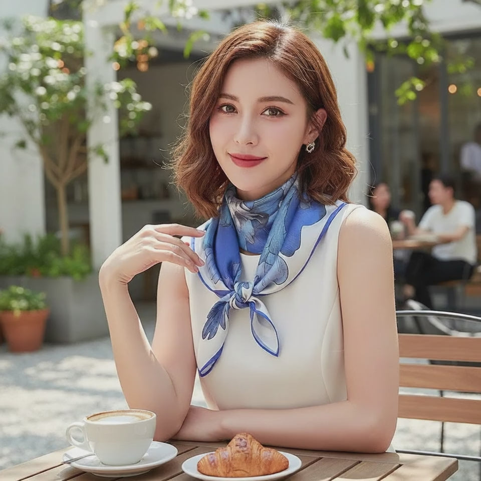 Foulard Soie Femme - DANIELA - Coeur de Foulard