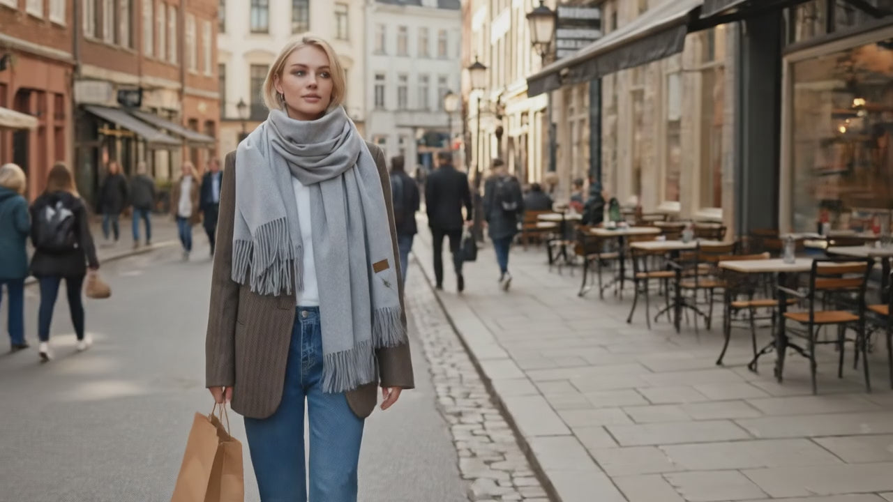 Echarpe femme luxe ELISE - Coeur de Foulard