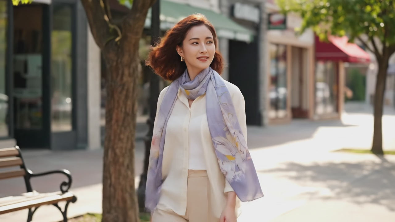 Foulard Soie - HIKARI - Coeur de Foulard