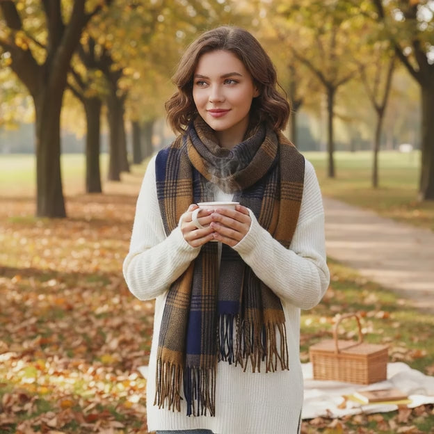 Echarpe en cachemire SIMONE - Coeur de Foulard