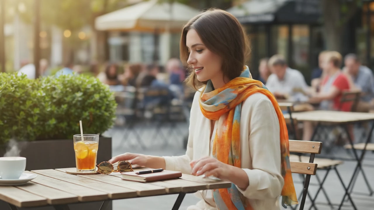 Foulard Soie - AKEMI - Coeur de Foulard