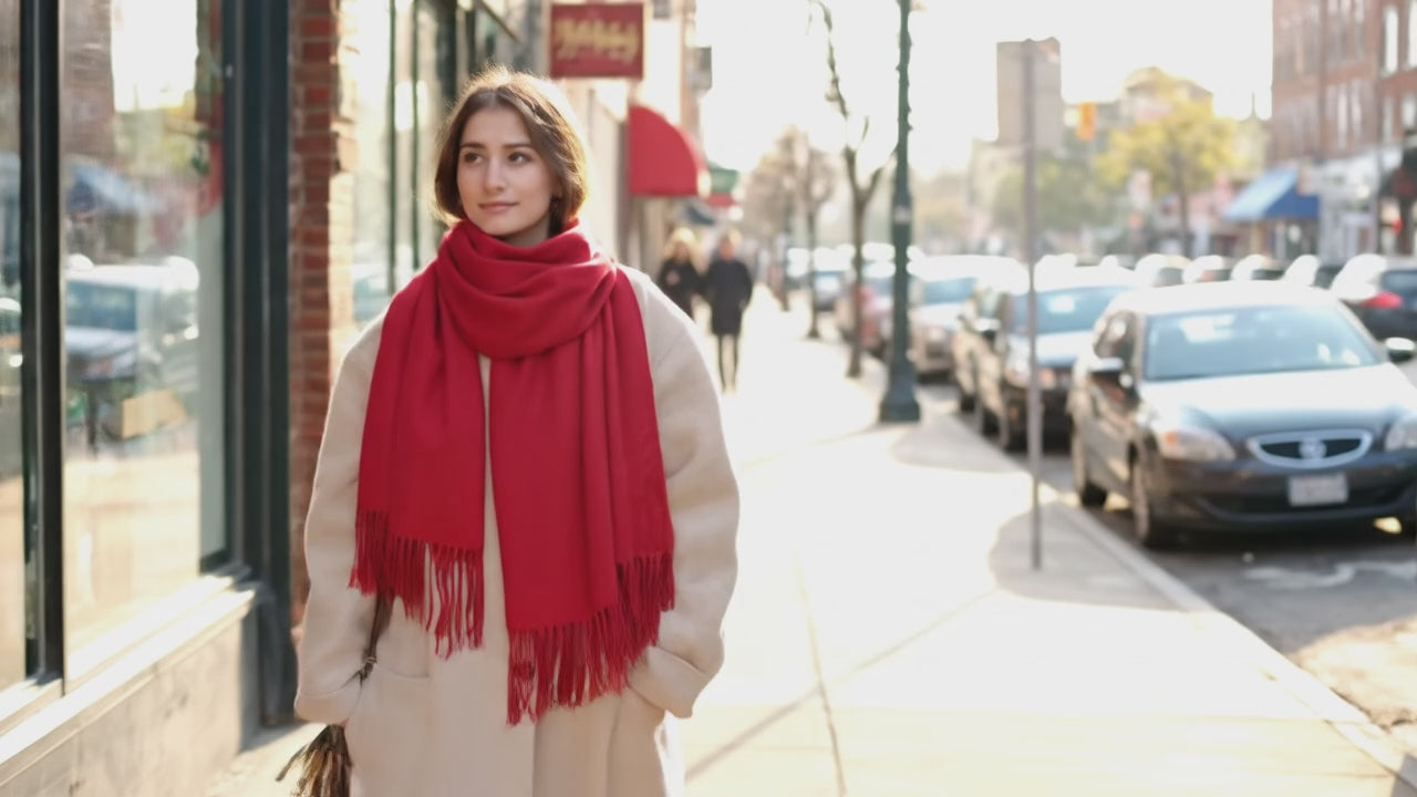 Echarpe femme luxe BRITA - Coeur de Foulard