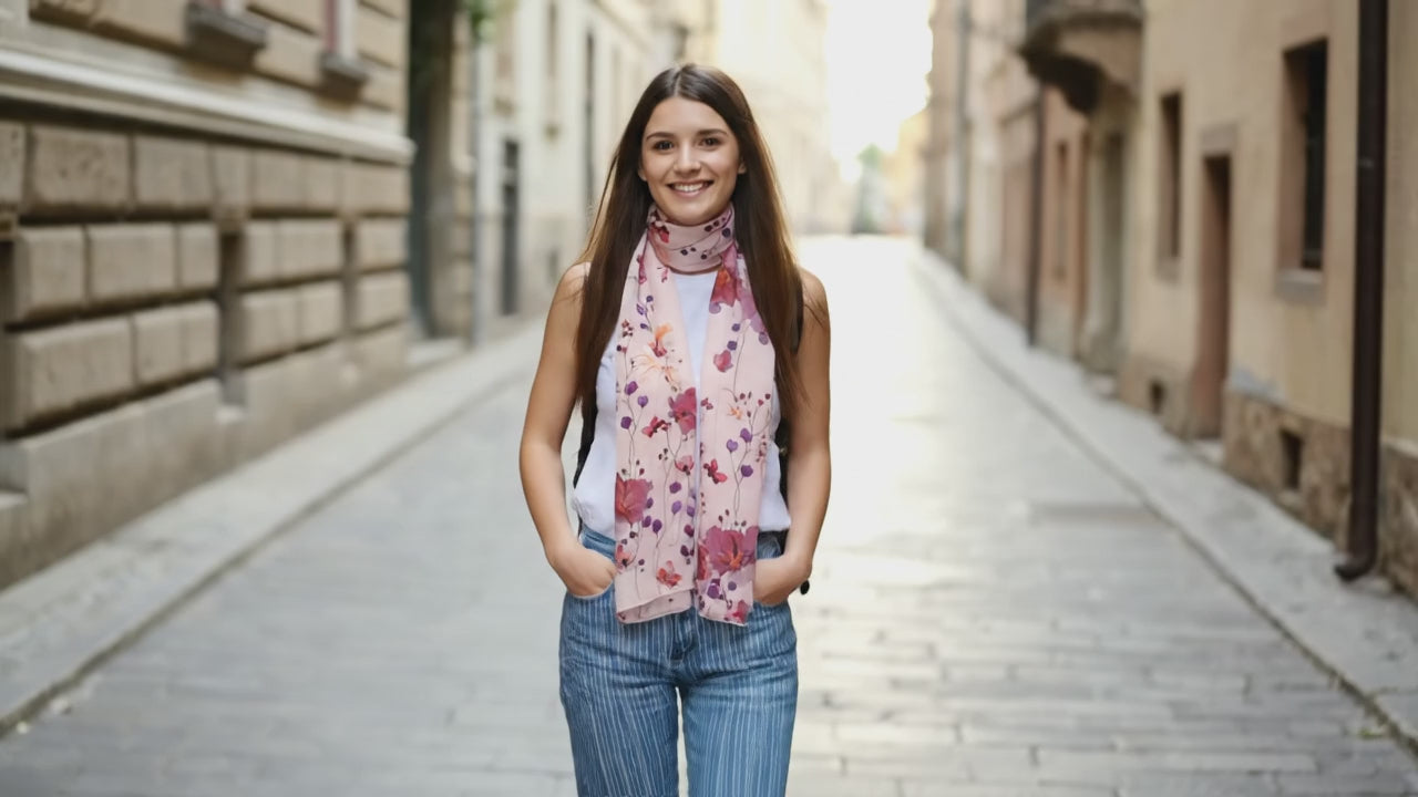 Foulard Soie Femme - MARICELA - Coeur de Foulard