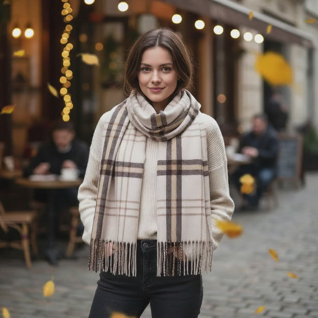 Echarpe en cachemire ANASTASIE - Coeur de Foulard